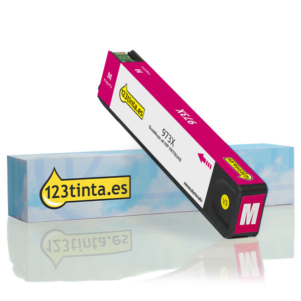 Marca 123tinta - HP 973X (F6T82AE) cartucho de tinta magenta XL F6T82AEC 054919 - 1