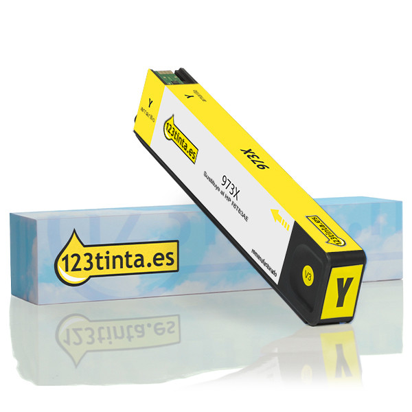 Marca 123tinta - HP 973X (F6T83AE) cartucho de tinta amarillo XL F6T83AEC 054921 - 1