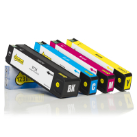 Marca 123tinta - HP 973X cartuchos de tinta | Pack negro + 3 colores 160169