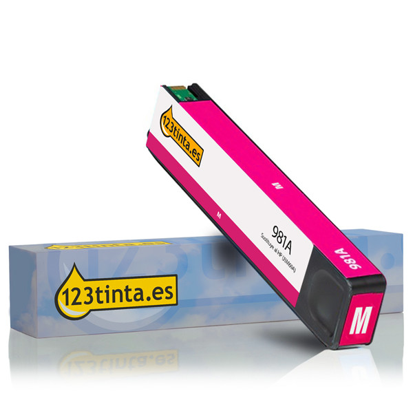 Marca 123tinta - HP 981A (J3M69A) cartucho de tinta magenta J3M69AC 044567 - 1