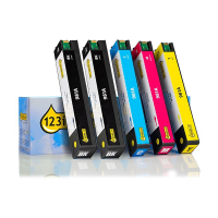Marca 123tinta - HP 981A cartuchos de tinta | Pack 2 negros + 3 colores 160758