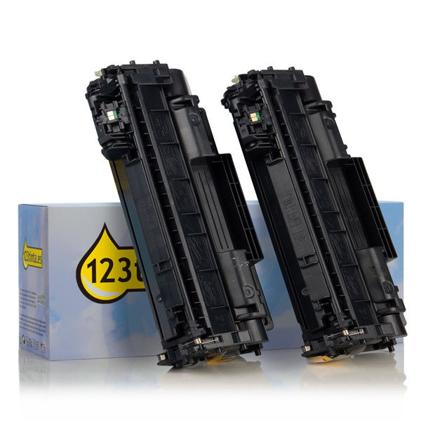 Marca 123tinta - HP CE505D pack doble toner negro 054771 - 1