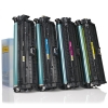 Marca 123tinta - HP CE740A, CE741A, CE742A, CE743A toners | Pack negro + 3 colores