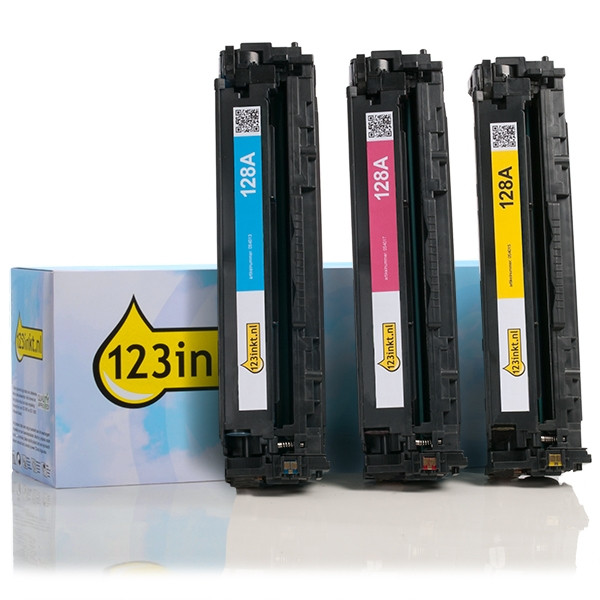 Marca 123tinta - HP CF371AM multipack cian/magenta/amarillo CF371AMC 054761 - 1