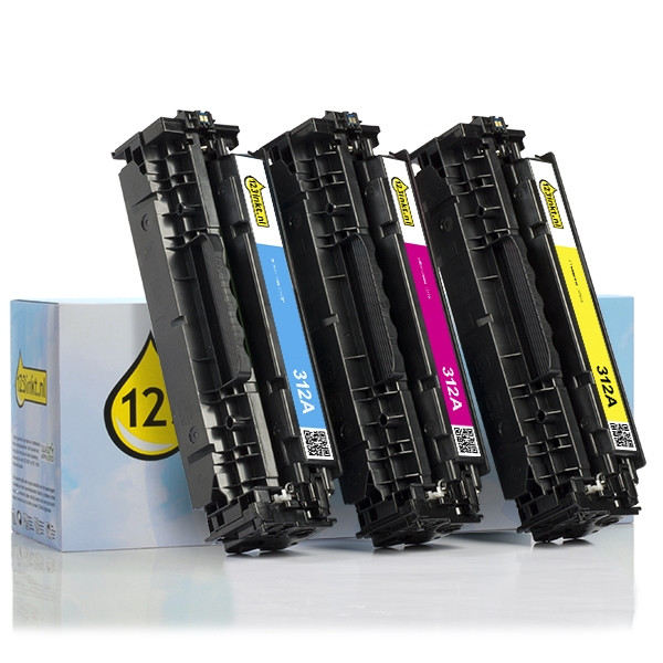 Marca 123tinta - HP CF440AM multipack cian/magenta/amarillo CF440AMC 055071 - 1