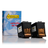 Marca 123tinta - HP HP 21 cartucho de tinta negro | Pack 2 uds 160024