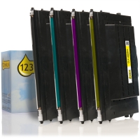 Marca 123tinta - Pack ahorro Samsung:  CLP-500 toner negro + 3 colores  130130