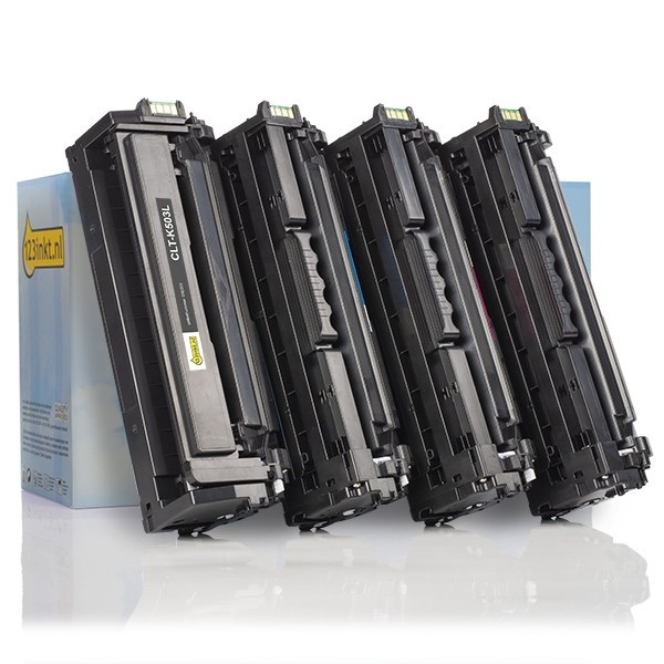 Marca 123tinta - Pack ahorro Samsung: CLT-K503L, C503L, M503L, Y503L toner negro + 3 colores  130143 - 1