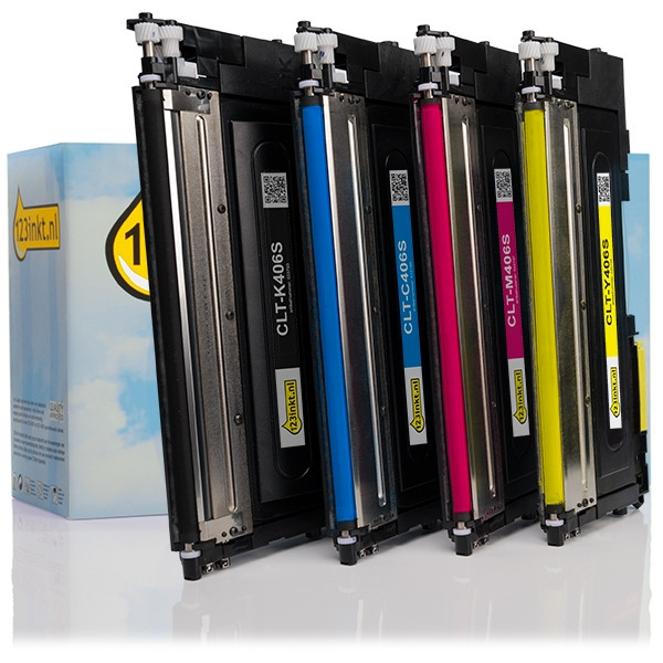 Marca 123tinta - Pack ahorro Samsung CLT-P406C (SU375A) toner negro + 3 colores  130135 - 1