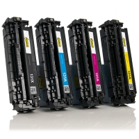 Marca 123tinta - Pack ahorro de HP 131X / 131A: HP CF210X, 211A, 212A, 213A negro + 3 colores  130009