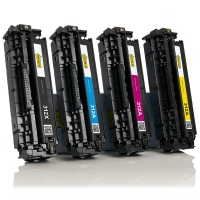 Marca 123tinta - Pack ahorro de HP 312A: HP CF380X, CF381A, CF382A, CF383A negro + 3 colores  130044