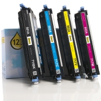 Marca 123tinta - Pack ahorro de HP 501A/ 502A: HP Q6470A, 71A, 72A, 73A negro + 3 colores  130020