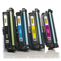 Marca 123tinta - Pack ahorro de HP 649X / 648A: HP CE260X, CE261A, CE262A, CE263A negro + 3 colores  130021