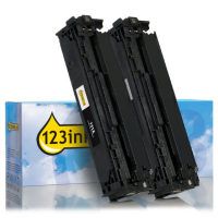 Marca 123tinta - Pack x2 toner negro de alta capacidad HP 131X (CF210XD) CF210XDC 132197