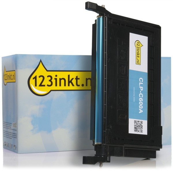 Marca 123tinta - Samsung CLP-C600A toner cian CLP-C600A/ELSC 033506 - 1