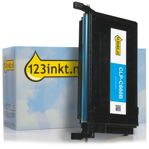 Marca 123tinta - Samsung CLP-C660B toner cian XL CLP-C660B/ELSC 033599 - 1