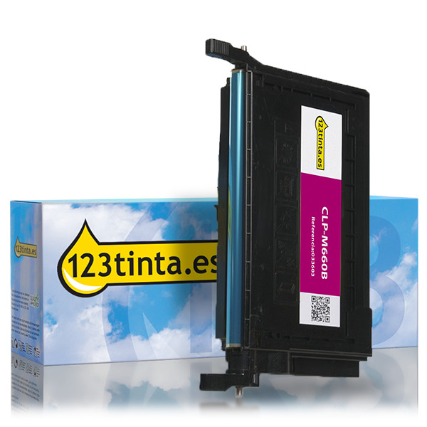 Marca 123tinta - Samsung CLP-M660B toner magenta XL 033603 - 1