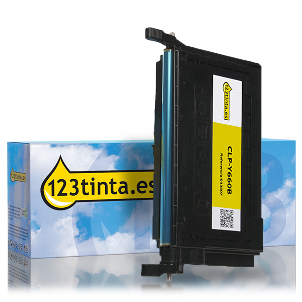 Marca 123tinta - Samsung CLP-Y660B toner amarillo XL 033607 - 1
