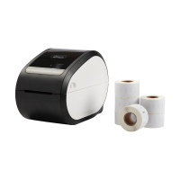 Marca 123tinta LW650 impresora de etiquetas - pack con 6 rollos de etiquetas de dirección  301788