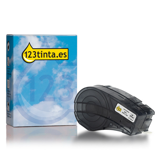 Marca 123tinta reemplaza a Brady M21-250-C-342-YL cinta termorretráctil negro sobre amarillo 11,15 mm x 2,10 m 147740 - 1