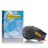 Marca 123tinta reemplaza a Brady M21-375-595-OR cinta de vinilo negra sobre naranja 9,53 mm x 6,40 m 147748