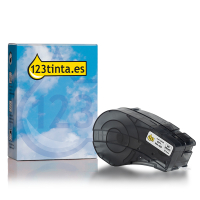 Marca 123tinta reemplaza a Brady M21-500-488 cinta de poliéster negro sobre blanco 12,7 mm x 6,40 m 147754