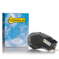 Marca 123tinta reemplaza a Brady M21-750-427 cinta de vinilo laminado negro sobre blanco 19,1 mm x 4,30 m 147765