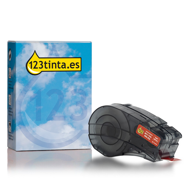 Marca 123tinta reemplaza a Brady M21-750-595-RD cinta de vinilo blanco sobre rojo 19,1 mm x 6,40 m 147773 - 1