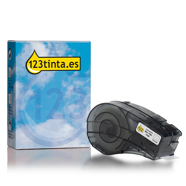 Marca 123tinta reemplaza a Brady M21-750-7425 cinta de polipropileno negro sobre blanco de 19,1 mm x 6,40 m 147776 - 1