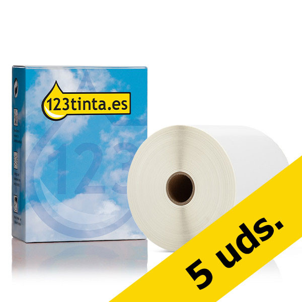 Marca 123tinta reemplaza a Brother BCS-1J150102-121 etiquetas preperforadas de 102 mm x 150 mm | Pack 5 uds 650766 - 1