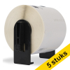 Marca 123tinta reemplaza a Brother DK-22205 cinta de papel continuo | Pack 5 uds 089288 - 1