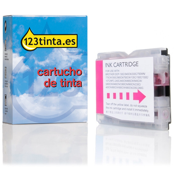 Marca 123tinta reemplaza a Brother LC-1000M cartucho de tinta magenta LC1000MC 028461 - 1