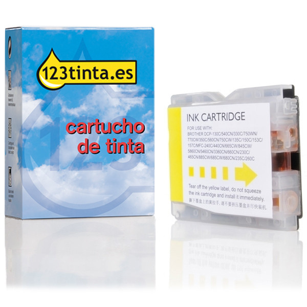 Marca 123tinta reemplaza a Brother LC-1000Y cartucho de tinta amarillo LC1000YC 028471 - 1