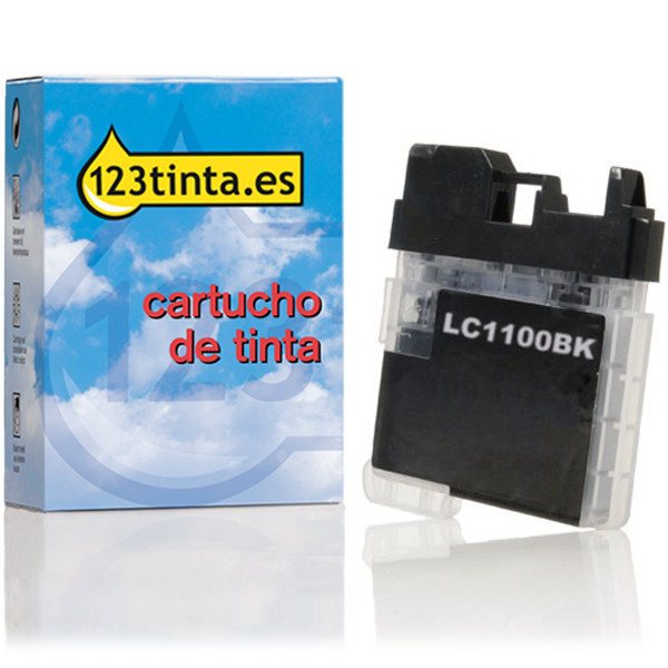 Marca 123tinta reemplaza a Brother LC-1100BK cartucho de tinta negro LC1100BKC 028846 - 1