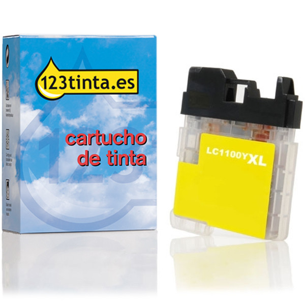 Marca 123tinta reemplaza a Brother LC-1100HYY cartucho de tinta amarillo XL LC1100HYYC 028867 - 1