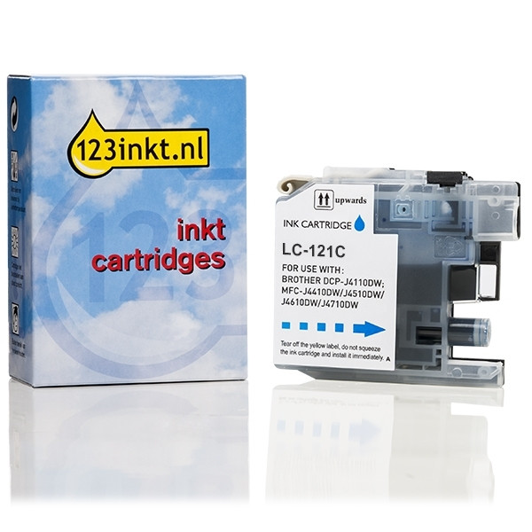 Marca 123tinta reemplaza a Brother LC-121C cartucho de tinta cian LC-121CC 029117 - 1