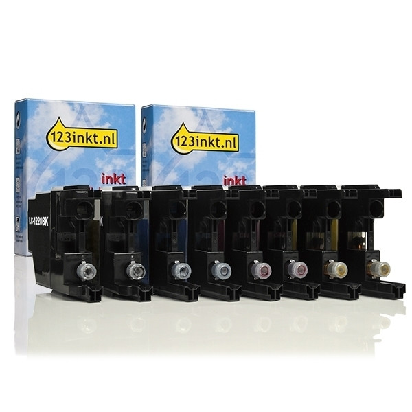 Marca 123tinta reemplaza a Brother LC-1220 serie cartucho de tinta | Pack 2 uds 110812 - 1