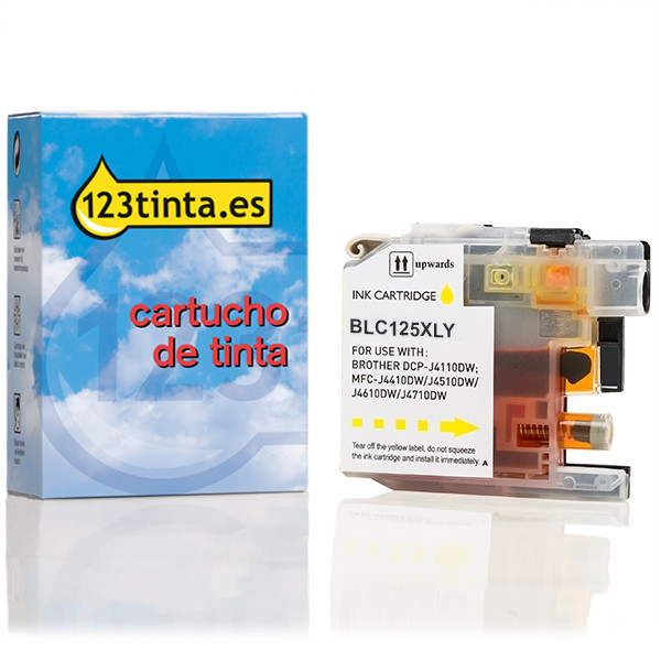 Marca 123tinta reemplaza a Brother LC-125XLY cartucho de tinta amarillo alta capacidad LC-125XLYC 029105 - 1