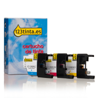 Marca 123tinta reemplaza a Brother LC-1280XLRBWBP pack ahorro 3 cartuchos LC-1280XLRBWBPC 132116