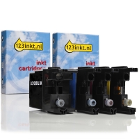 Marca 123tinta reemplaza a Brother LC-1280XL cartuchos de tinta | Pack negro + 3 colores 125952