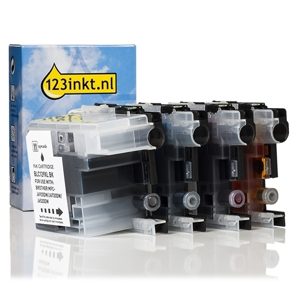 Marca 123tinta reemplaza a Brother LC-129XL/LC-125XL cartuchos de tinta | Pack negro + 3 colores 127215 - 1