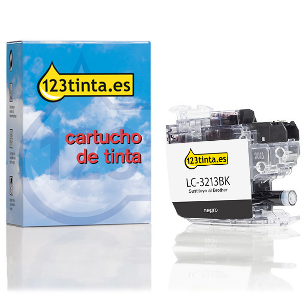 Marca 123tinta reemplaza a Brother LC-3213BK cartucho de tinta negro XL LC3213BKC 028487 - 1