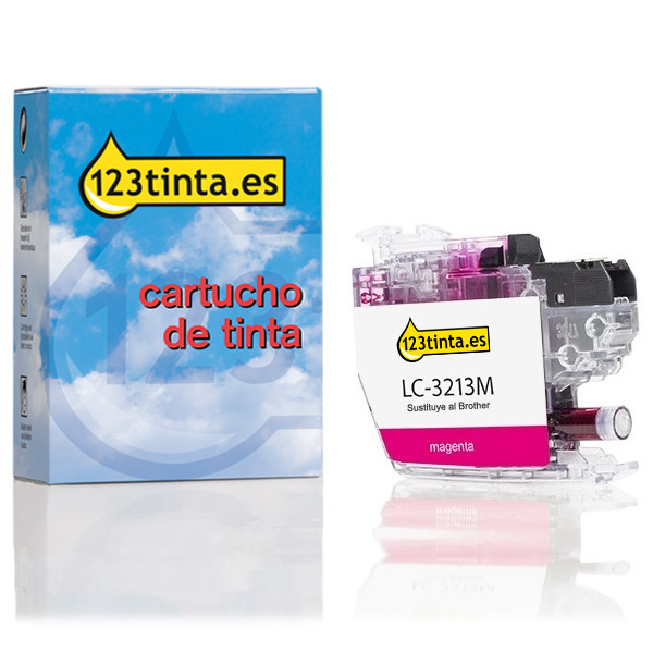Marca 123tinta reemplaza a Brother LC-3213M cartucho de tinta magenta XL LC3213MC 028491 - 1