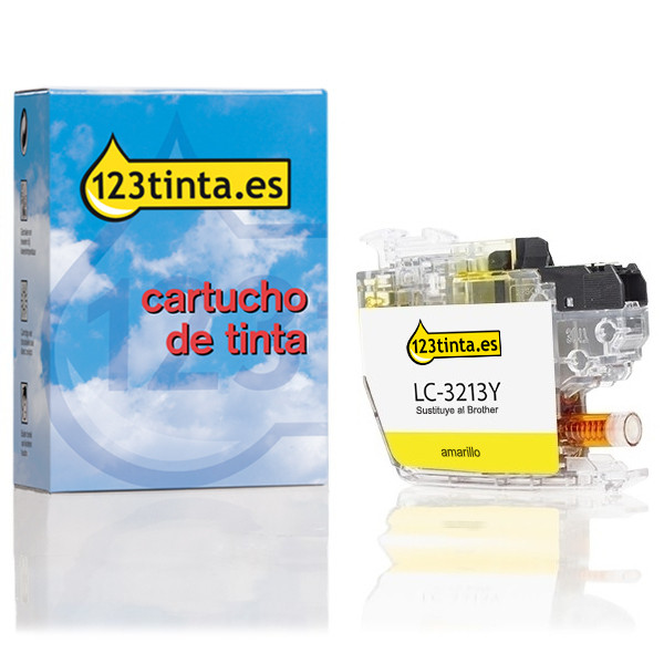 Marca 123tinta reemplaza a Brother LC-3213Y cartucho de tinta amarillo XL LC3213YC 028493 - 1