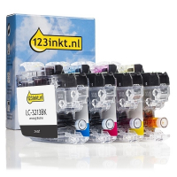 Marca 123tinta reemplaza a Brother LC-3213 Multipack negro + 3 colores