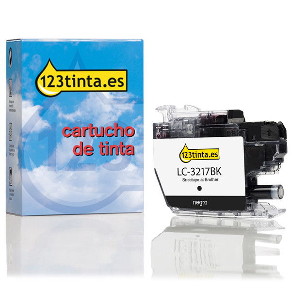 Marca 123tinta reemplaza a Brother LC-3217BK cartucho de tinta negro LC3217BKC 028901 - 1