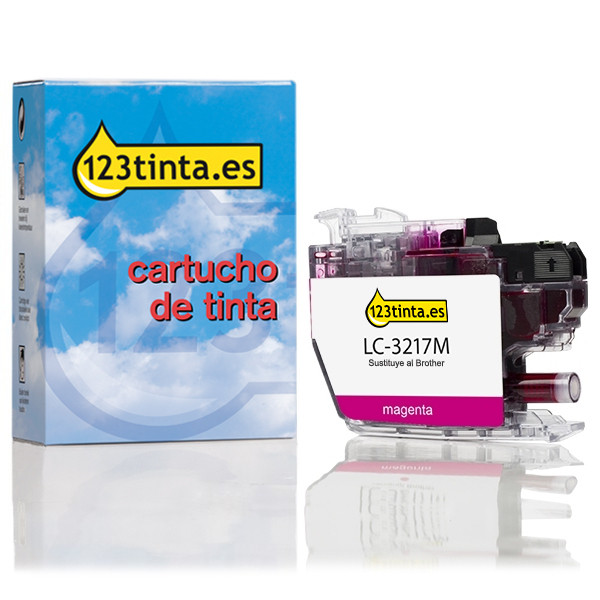 Marca 123tinta reemplaza a Brother LC-3217M cartucho de tinta magenta LC3217MC 028905 - 1