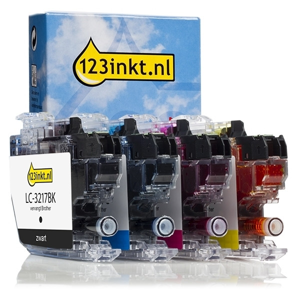 Marca 123tinta reemplaza a Brother LC-3217 Pack ahorro negro + 3 colores  127234 - 1