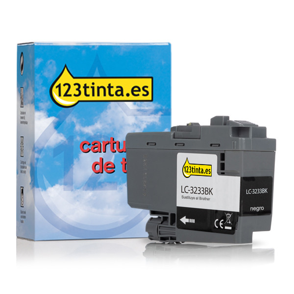 Marca 123tinta reemplaza a Brother LC-3233BK cartucho de tinta negro LC3233BKC 051203 - 1