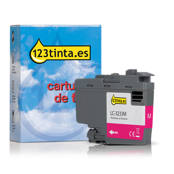 Marca 123tinta reemplaza a Brother LC-3233M cartucho de tinta magenta LC3233MC 051207 - 1